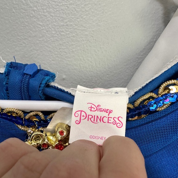 Disney Princess Snow White Dress Costume Size M 7-8 Halloween Cosplay hoop skirt - Picture 7 of 13